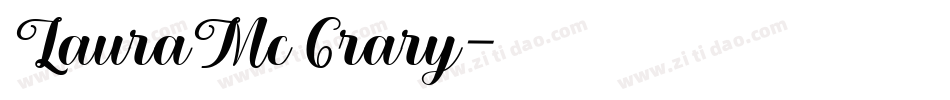 LauraMc Crary字体转换